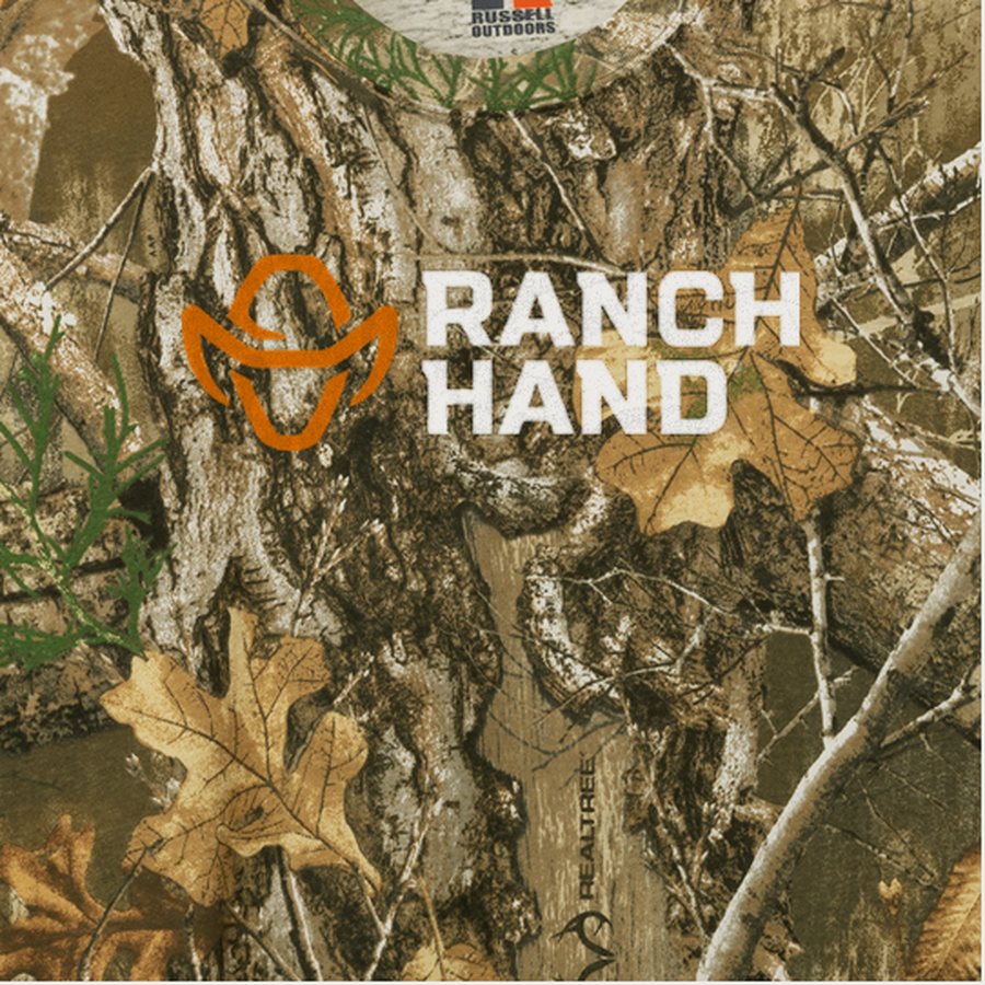 Ranch Hand Realtree EDGE Camo Tee &mdash; Realtree EDGE, logo detail
