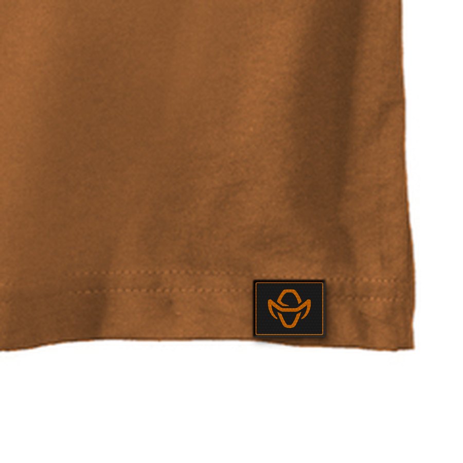 Ranch Hand Carhartt Pocket Tee &mdash; Carhartt Brown, hem tag close-up
