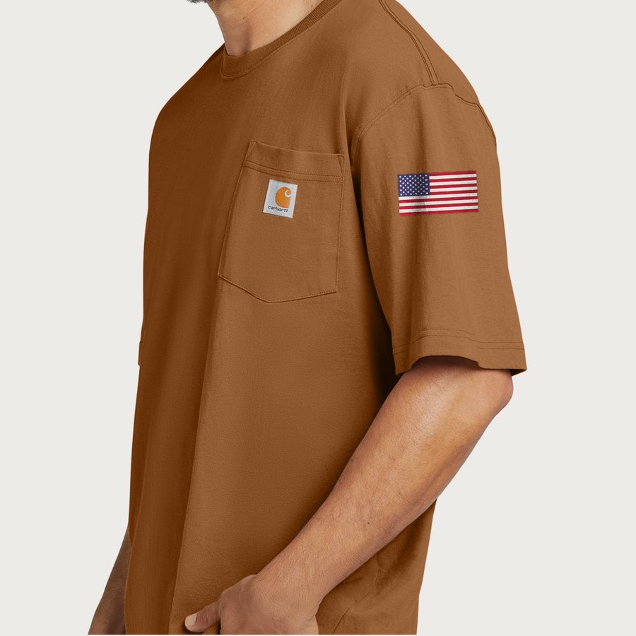Ranch Hand Carhartt Pocket Tee &mdash; Carhartt Brown, side